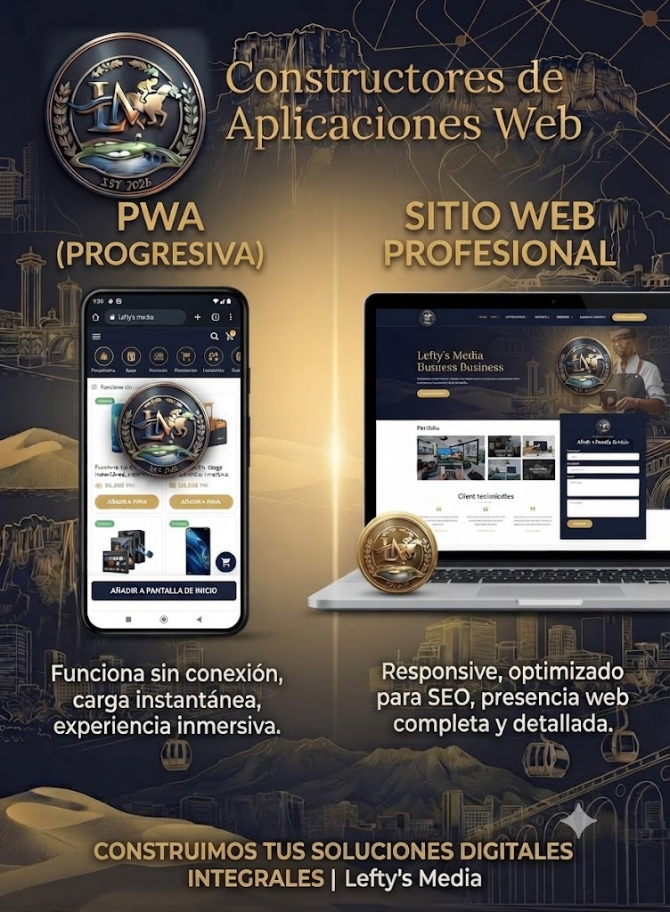 Muestras de sitios y apps
